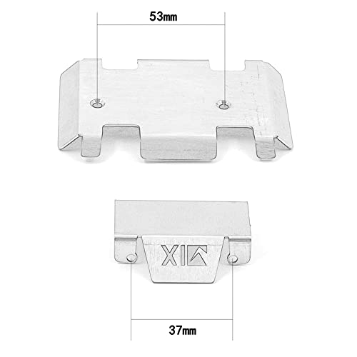 Stainless Steel Metal Chassis Armor Axle Protector Skid Plate for RGT EX86190 EX 86190 LC76 1/10 RC Crawler Car Upgrade Parts