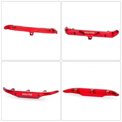 GOUPRC Aluminum Alloy RC Front & Rear Bumper for Axial SCX30 Bronco C10 1/30 RC Crawler Car Upgrade Replacement Parts - color: Red