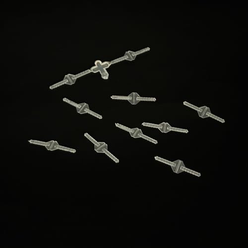 10PCS RC Airplane Plastic Needle Hinge Pin Hinge for RC Plane Helicopter Aircraft DIY Model Plane Fix Wing Parts Foam Model Plane Replacement (2x24mm) - style: 2x24mm