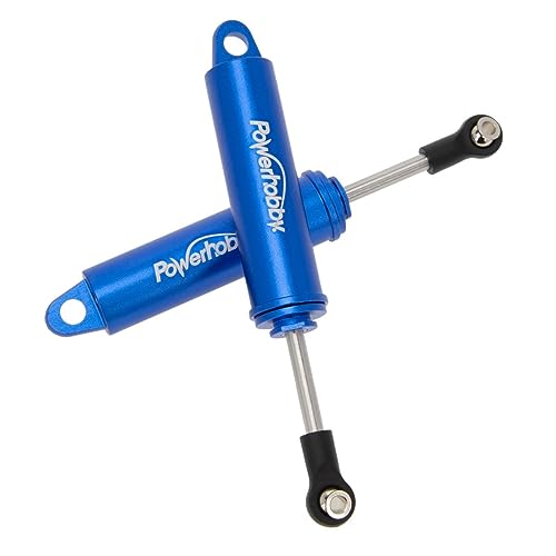 Powerhobby 90mm Promatics Two Stage Internal Spring Shocks (2) Blue Fits 1/10 Crawler