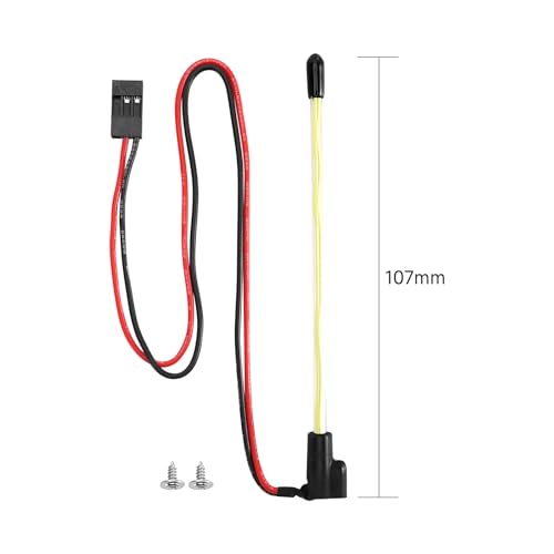 INJORA LED Whip Light Bottom Fixed for 1/18 TRX4M 1/24 RC Crawlers (Green) - color: Green