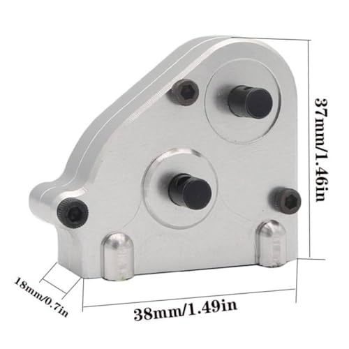 COMODO RC Crawler Transfer Case Gearbox 1/12 Scale Metal Upgrade Part Compatible with MN G500 MN86 MN86S MN86K MN86KS(Black) - color: Black