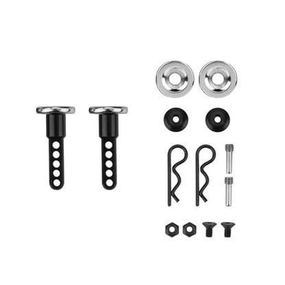 RC Crawlers Components For Axial For SCX10 II 90046 90047 90059 90060 1/10 Front Rear Extended Body Post Mounts Shell Column With Magnet RC Crawler Upgrade Parts(27mm) - size: 27mm
