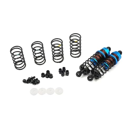 Rc Special Shock Absorber 65MM 1/10 2PCS Aluminum Big Bore GO Damper Set RC Car Offroad for Buggy Tracked Vehicle Parts and Accessories Upgrade Replacement and Use(Blue) - size: Blue