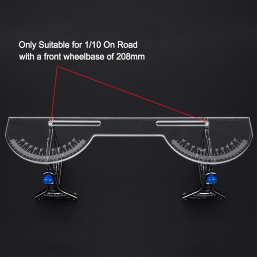Aluminum Multi-Functional 1/10 RC On Road Car Alignment Tool Set– Camber/Toe/Slip Angle Gauge, Suspension Tuning Setup Gauge, Ultimate Suspension & Steering Adjustment Tool (Blue Set) - color: Blue Set