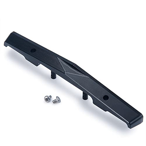 Aluminum RC Front Bumper for Axial SCX24 AXI00001 T1/T2 C10 1/24th RC Crawler Truck Car (Black) - color: Black
