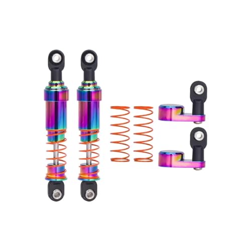 RC Models Parts For LCG Cheater Rigs For SCX10 For TRX4 For Capra VS4-10 1/10 RC Crawler 2Pcs Aluminum Big Bore Shocks Oil Damper With Offset Shock Cap(75mm) - size: 75mm