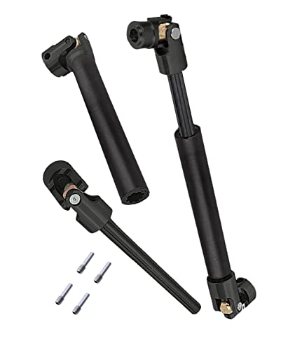 RC Drive Shaft Universal Upgrades for 1/10 SCX10 II Red cat D90 Gen7/Pro RC 4WD GEN8 SCX10 2, Rcarmumb 2pcs RC Crawler Driveshaft,Harden Steel #45 Part Hop-Ups (94-125MM & 116-170MM) Black - size: 94-125 & 116-170 mm