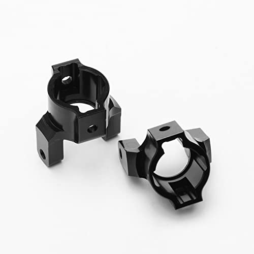 RC 1:10 Aluminum C Hub Carrier, Black, 2PCS | Upgrade Parts, for Axial AX10 SCX10