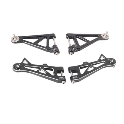 KYX Racing Aluminum Front Suspension Arm Set Upgrades Parts Accessories for 1/10 Rc Crawler Tamiya HOTSHOT II