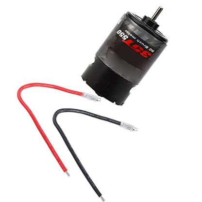 BRRNOO Brushed Motor, RC Crawler Motor RC Kit Accuracy Low Noise 550 Brushed for 4 Model (35T) - size: 35T