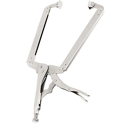 JOIKIT 3PCS 18 Inch C-Clamp Locking Pliers, Welding Pliers Set, Large Face C Clamp with Swivel Pads, Vise Grip C-Clamp for Woodworking Carpentry, Welding, Electrical Equipment - size: 18 Inch 3 PCS