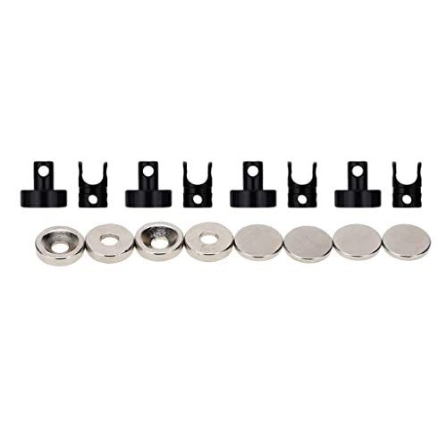 8pcs/Pack Magnetic RC Car Shell Column Invisible Body Post Mount Black