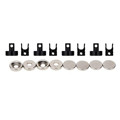 8pcs/Pack Magnetic RC Car Shell Column Invisible Body Post Mount Black