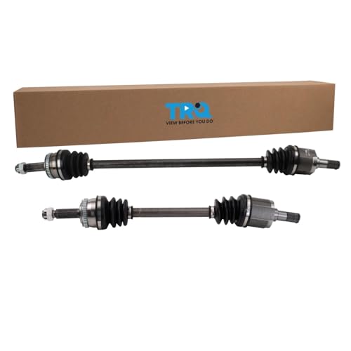 TRQ Front Driver and Passenger Side CV Axle Assembly Set 2 Piece for 2006-2011 Hyundai Accent 2006-2011 Kia Rio 2006-2011 Rio5 Automatic Transmission - style: CSA50035