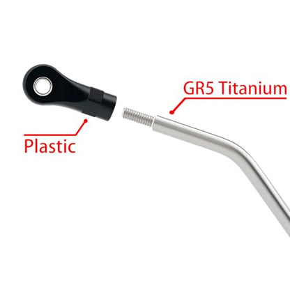 10PCS Grade 5 Titanium High Clearance Chassis Links and Steering Links Set for Axial 1/8 AXP8 Gilamon Trail Buggy Upgrade