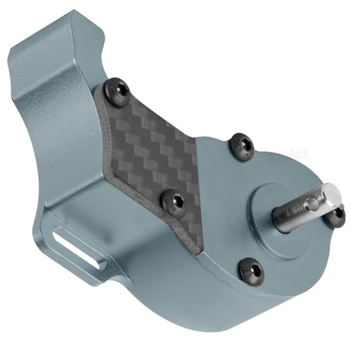 RC LCG Transmission Gearboxes Upgrades Part for 1/10 SCX10 SCX10 II 90046 90047 RC Crawler Car,Aluminum Alloy Gearbox Transmission Hop Ups,Titanium - color: Titanium - (Upgrades)