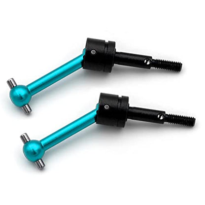 GoolRC 4PSC RC Drive Shaft, Tamiya Upgrades Drive Shaft Metal Universal CVD Drive Shaft Dogbone Joint Replacement for Tamiya TT01 TT02 1/10 Remote Control Car - color: Blue