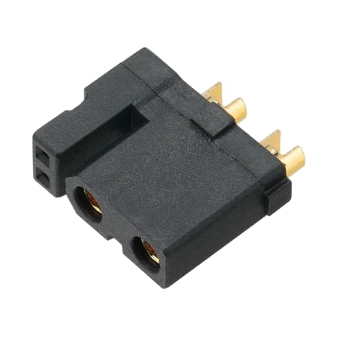 ELFCULB 10pcs Amass XT30(2+2) Female Connectors, Gold Plated for RC UAV Robots (Black) - color: 10pcs XT30(2+2) Female