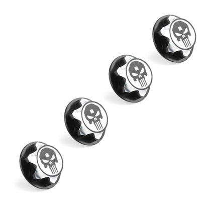 GoolRC 4PCS 17mm Wheel Nuts Dustproof Non-Slip Wheel Nuts Set Remote Control Car Metal Mount Nuts Replacement for Traxxas X-Maxx Summit 1/8 Buggy Truck Accessories - color: Black