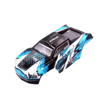 RC Body Shell 1/16 RC Car Body Shell Cover Upgrade Part RC Car Replace Parts Painted Body Shell DIY Accessory Lightweight Suitable for 16101 16102, Blue - color: Blue