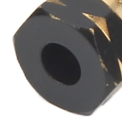 Generic 4PCS RC Hex Hub Extension Adapter Brass Wheel Hub Coupler for Axial SCX24 AXI90081 AXI00001 AXI00002 AXI00005 1/24 with Black Hard Coating