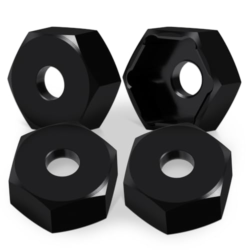 MOHERO 4Pcs 10mm to 12mm Wheel Hex Hub Adapters Combiner Aluminum Wheel Spacers for 1/10 Yokomo RC Drift Car Upgrade Parts