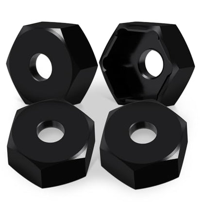 MOHERO 4Pcs 10mm to 12mm Wheel Hex Hub Adapters Combiner Aluminum Wheel Spacers for 1/10 Yokomo RC Drift Car Upgrade Parts