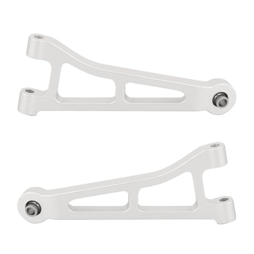Aluminum Front Rear Swing Arm & Steering Knuckle C-Hub Kit Compatible with 1/14 MJX Hyper Go 14210 14209 H14BM RC Upgrade Parts (Silver) - color: Silver