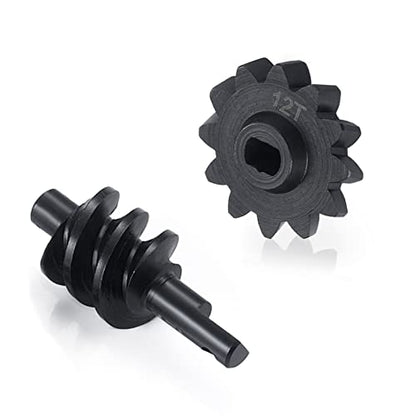Axle Gear Overdrive Worm Differential 13T 14T/12T 18T/13T 16T Steel Gear for AX24 Axial SCX24 C10 JLU Gladiator Bronco 1/24 RC Crawler Car Upgrade Parts (12T 18T) - size: 12T 18T