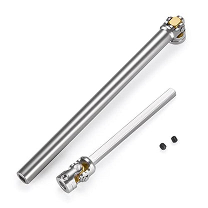 RC-Hub 1Pcs RC Driveshafts Metal Drive Shaft 45-50/47-57/55-67/60-80mm for 1:14 Tamiya Trailer Tractor Truck RC Crawler Car (140-180mm) - size: 140-180mm
