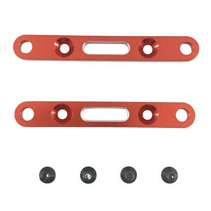 Suspension Arm Mount Set for ARRMA Mojave 4X4 4S BLX RC Truck (Red) | Aluminum Alloy,Front,Rear,1/8 Scale,ARA320589 Compatible,ARA320590 Compatible,CNC Machined,High Strength,Precision Fit - color: Red
