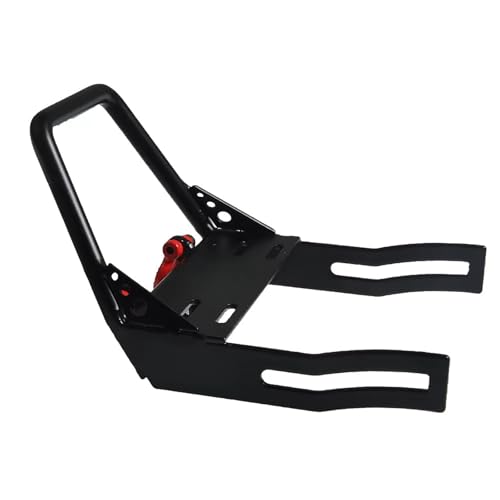 Compatible with Axial for SCX10 1/10 RC Crawler Car for Model Upgrade Parts Metal Front Bumper with Winch Mount Shackles RC Car Accessories