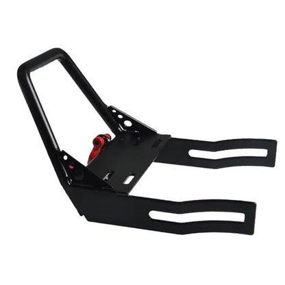 Compatible with Axial for SCX10 1/10 RC Crawler Car for Model Upgrade Parts Metal Front Bumper with Winch Mount Shackles RC Car Accessories
