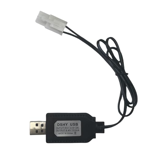 9.6V Battery Charger Cable,Compatible for Tamiya KET-2P Compatible RC Cars, RC Excavator，RC Tanks, RC Boats and Other Remote Control Toys for Universal 9.6V Lipo Battery USB Charger - size: Ket_9.6