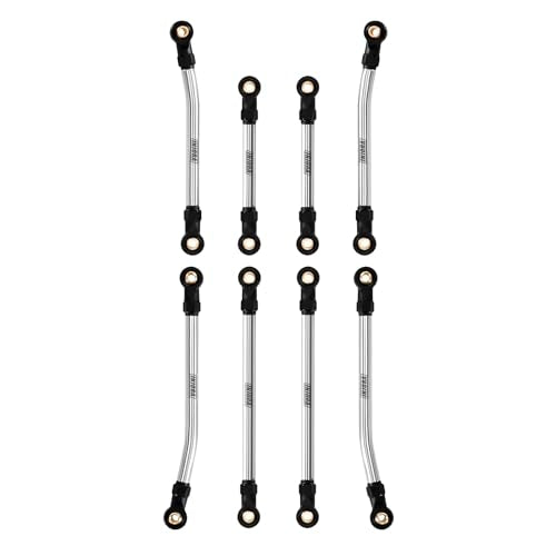 INJORA High Clearance Links - Stainless Steel Chassis Links Set for 1/18 RC Crawler Redcat Ascent-18 Upgrade