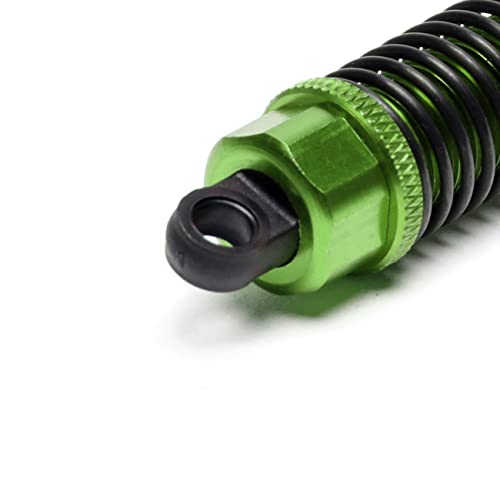 RC Shock Absorber Damper 130mm Adjustable for RC Car 1/10 Crawler Truck HPI HSP Losi Axial Tamiya Redcat Upgrade Part 4pcs/Set(Green) - color: Green