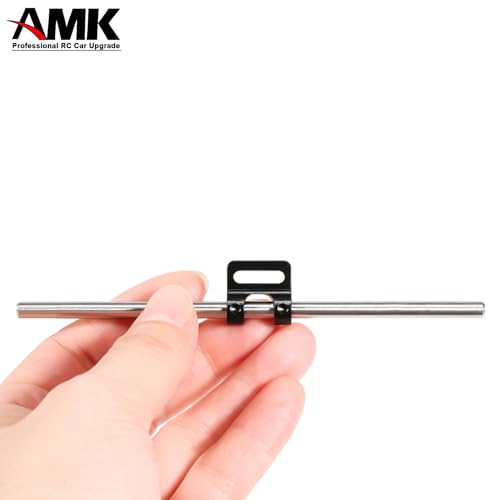 AMK Aluminum Modular Fairlead 4.5mm Tube for Tow Winch Rope 1/10 Scale Bumper Mount Accessories for RC Crawler Axial SCX10 Element Enduro Gen7 Gen8 TRX6 TRX4 Upgrades (Black) - color: Black