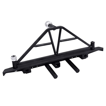 Metal Rear Bumper Mounts Set w/Winch & 5mm LED White Lights for TRX-4 Axial SCX10 SCX10 II 90046 SCX10 III AXI03007 Redcat Gen 7 1/10 RC Crawler - style: Rear Bumper