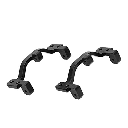 Dilwe 2Pcs RC Pull Rod Base Seat, Aluminum Alloy Pull Rod Base RC Accessories for WPL C24 C14 C14K C24K 1/16 RC Car Upgrade Parts RC Car Replacement Parts(Black)