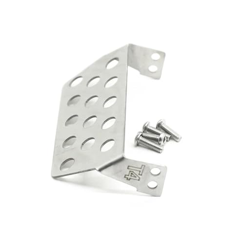 RC Car Accessories for TRX4 1/10 RC Crawler Car Upgrade Parts Stainless for Chassis Armor Aluminum Axle Protector Skid Plate Replacement Car Accessories(Front and Rear) - size: Front and Rear