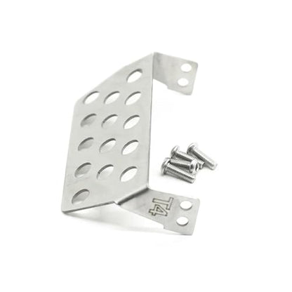 RC Car Accessories for TRX4 1/10 RC Crawler Car Upgrade Parts Stainless for Chassis Armor Aluminum Axle Protector Skid Plate Replacement Car Accessories(Front and Rear) - size: Front and Rear