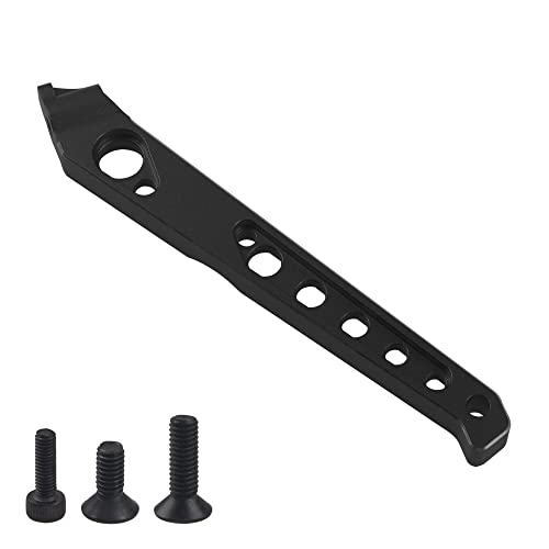 ShareGoo Metal Rear Front Chassis Brace Support Rod Bracket Compatible with Arrma 1/8 V4 6S Senton Typhon RC Car (Black) - color: Black