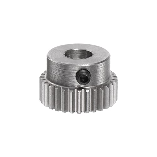 HARFINGTON Pinion Gear 5mm Bore 30T Mod 0.5 Stainless Steel Spur Diff Differential Motor Gear RC Car Replacement Parts - style: 30T