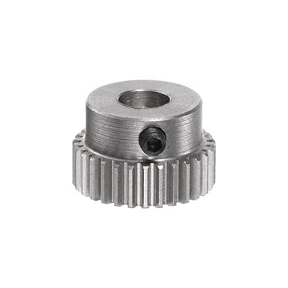 HARFINGTON Pinion Gear 5mm Bore 30T Mod 0.5 Stainless Steel Spur Diff Differential Motor Gear RC Car Replacement Parts - style: 30T