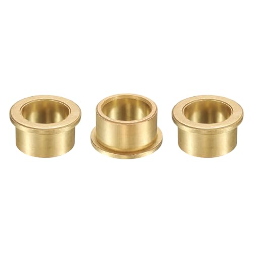 uxcell 3Pcs Flange Sleeve Bearings, 25mm Bore x 32mm OD x 20mm Length, Self-Lubricating Sintered Bronze Bushings - size: 25mm Bore x 32mm OD x 20mm Length