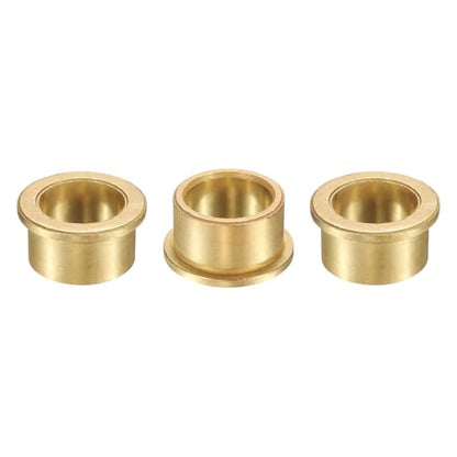 uxcell 3Pcs Flange Sleeve Bearings, 25mm Bore x 32mm OD x 20mm Length, Self-Lubricating Sintered Bronze Bushings - size: 25mm Bore x 32mm OD x 20mm Length