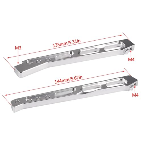 For Arrma For Mojave 6S For BLX 4WD For Desert Truck ARA320620 1/7 Upgrade Parts CNC Aluminum Front Rear Chassis Brace Support Mount Set Rc Models Accessories