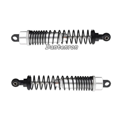 4Pack 1/10 RC Truck Car Adjustable Shock Absorber Damper 108004 Upgrade Parts 108mm Oil 108mm Oil Adjustable Alloy Aluminum Shock For 1:10 HSP 94188 94108 94111 Redcat Volcano (Silvery) - color: Silvery