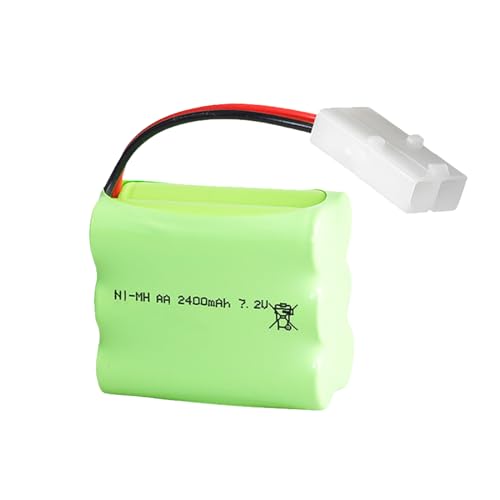 7.2V 2400mAh NI-MH Battery Pack RC Replacement Rechargeable Battery Pack Built-in AA * 6 Cell for Toys,Drone,Remote Control Car Accessory